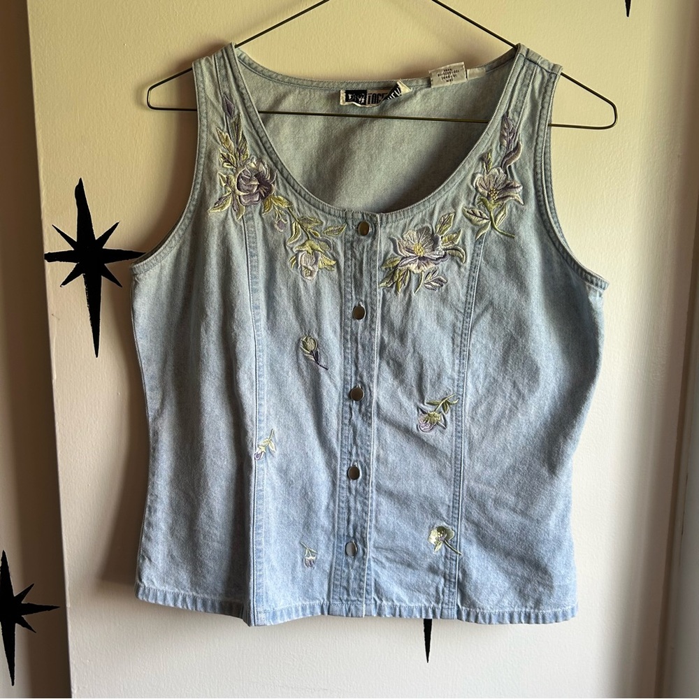 Denim 80’s Top